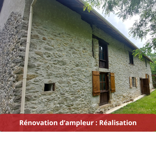 Rénovation d'ampleur d'une maison en Isère